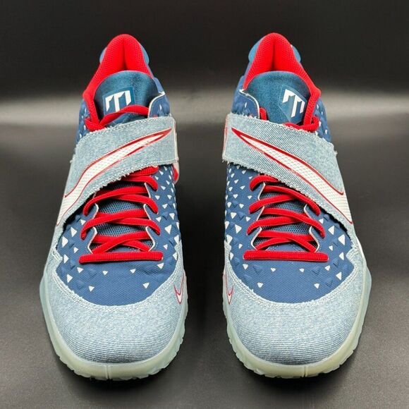 Nike Force Zoom Trout 6 Turf Premium 'Denim' - Picture 4 of 12